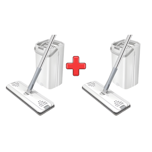 CleanEase™ Pro Flat Mop Set – Schoon Zonder Gedoe